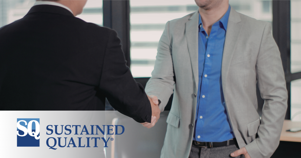 Handshake: Meeting with a supplier